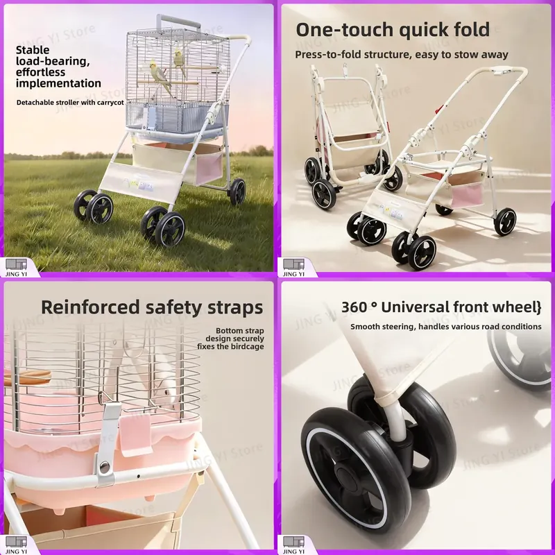 Foldable Lightweight Pet Strol - Pet Stroller Carrier recension och pris