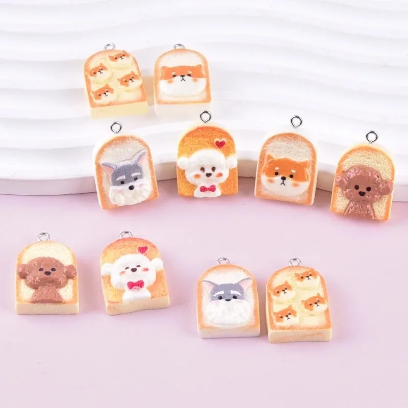 10Pcs Cute Toast Dog Resin Pen - Pet Supplies Discount recension och pris