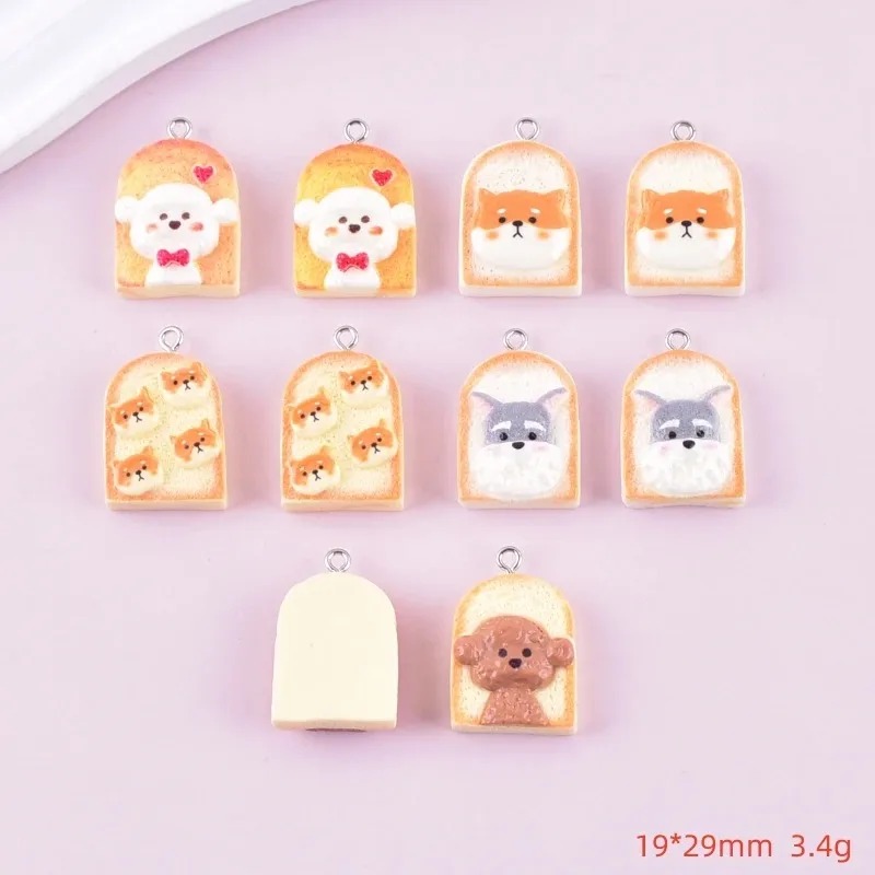 10Pcs Cute Toast Dog Resin Pen - Pet Supplies Discount recension och pris
