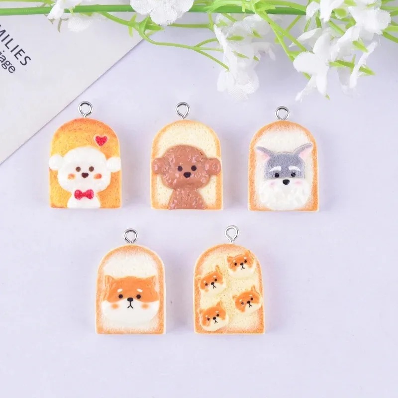 10Pcs Cute Toast Dog Resin Pen - Pet Supplies Discount recension och pris
