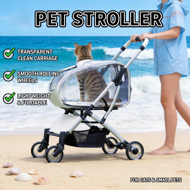 Outdoor Carrier Transparent Pe - Pet Stroller Carrier recension och pris