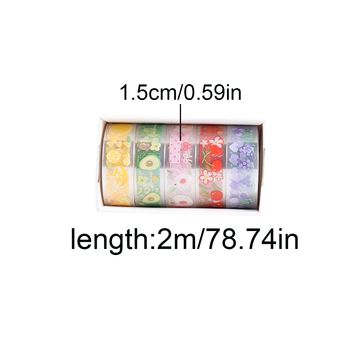 5 Rolls Clear PET Washi Tape S - Pet Supplies Usa recension och pris