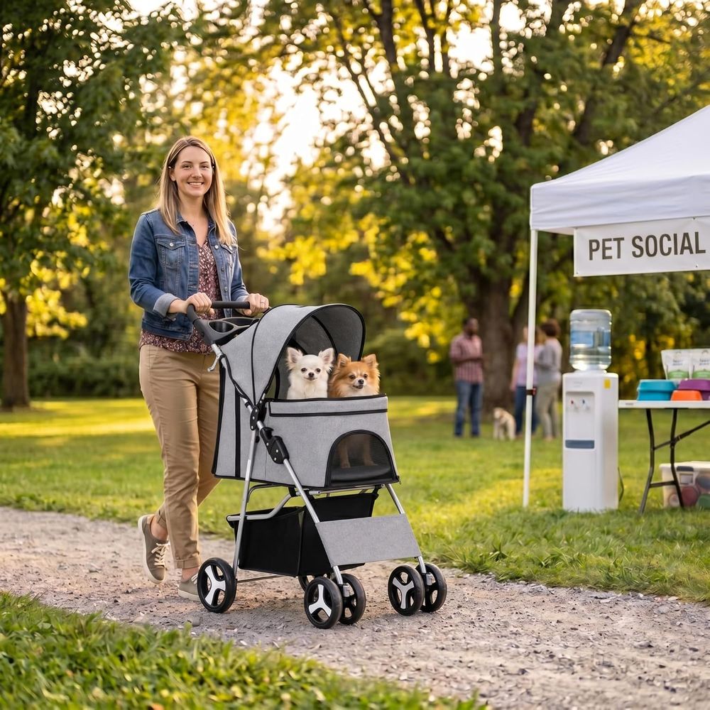 Pet Stroller, Cat/Dog Stroller - Pet Stroller Carrier recension och pris