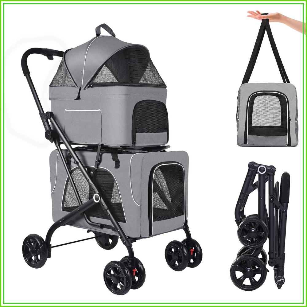 Double Pet Stroller With 2 Det - Pet Stroller Carrier recension och pris