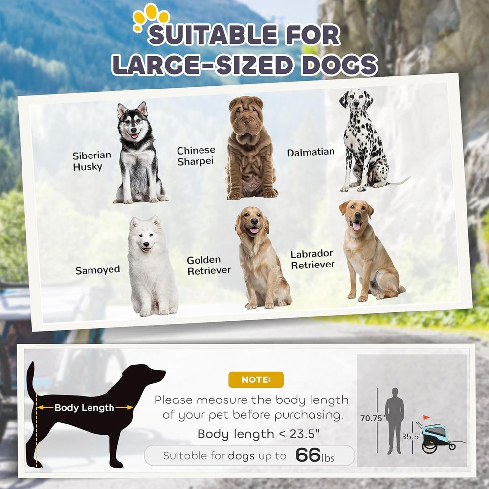 2-in-1 Dog Bike Trailer Pet St - Pet Stroller Carrier recension och pris