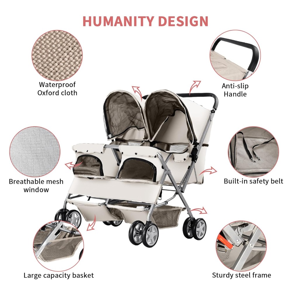 Pet Stroller, Foldable Strolle - Pet Stroller Carrier recension och pris