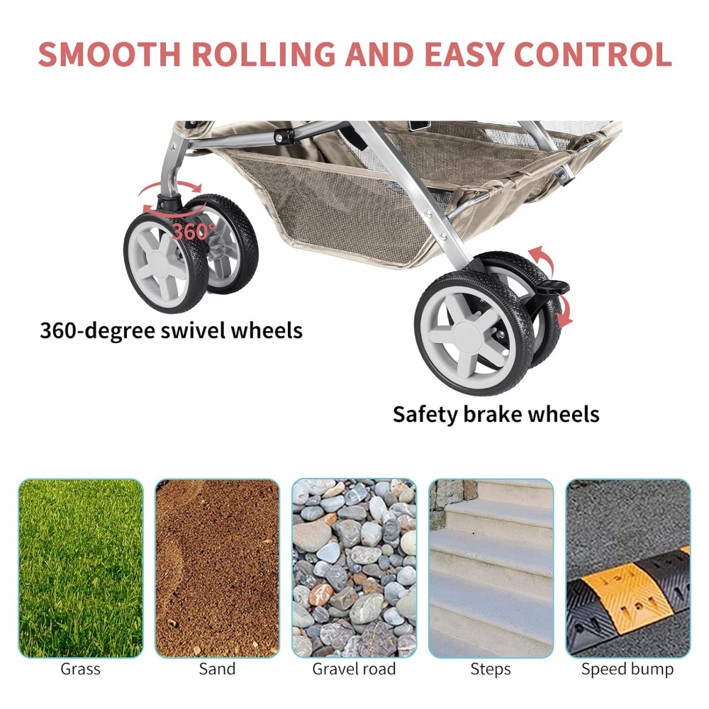 Pet Stroller, Foldable Strolle - Pet Stroller Carrier recension och pris