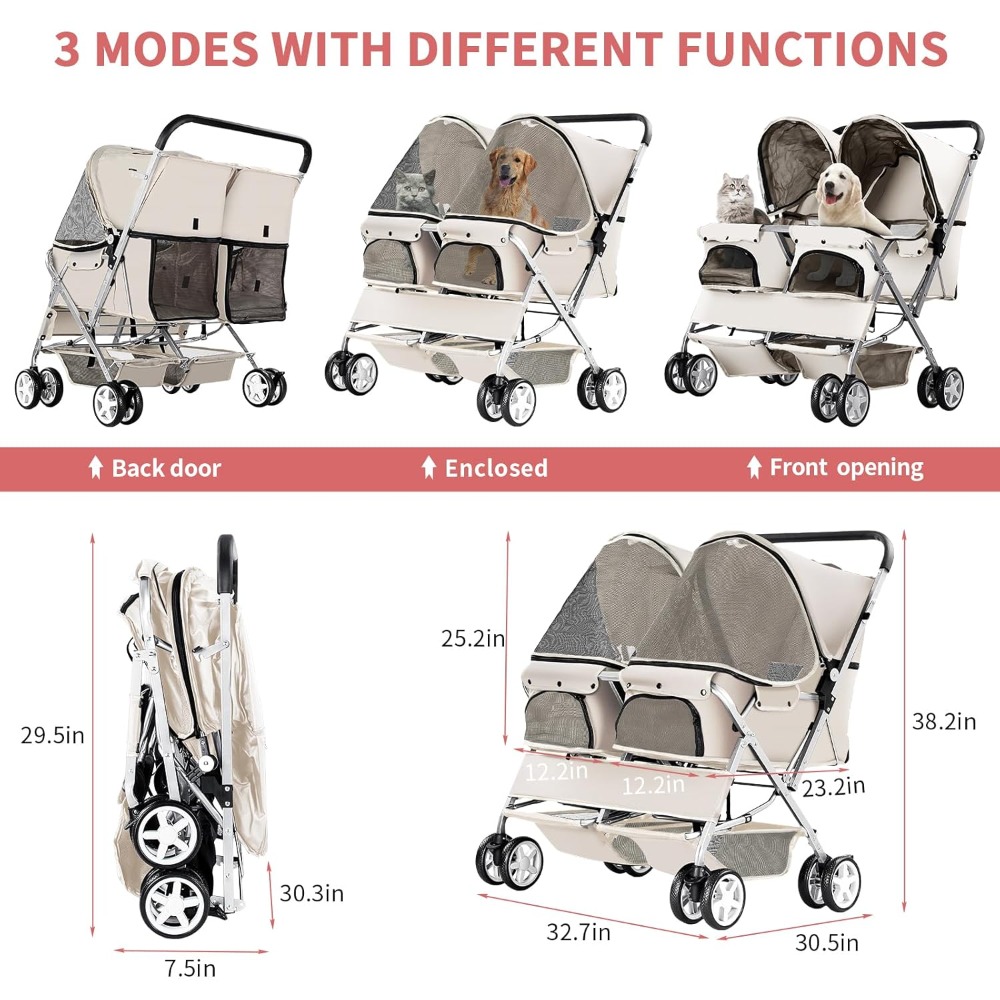 Pet Stroller, Foldable Strolle - Pet Stroller Carrier recension och pris