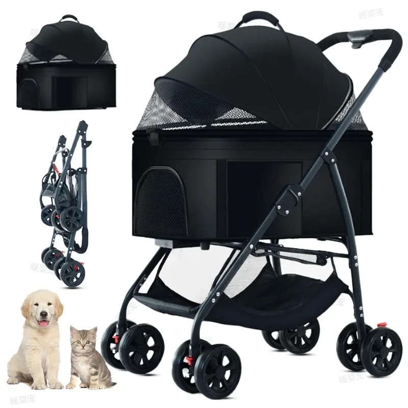 Foldable Pet Car Strollers 3in - Pet Stroller Carrier recension och pris